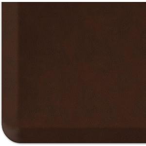 GelPro Anti-Fatigue Designer Comfort Kitchen Floor Mat, 20x32, Leather Grain Truffle Stain Resistant Surface with 3/4 Thick Ergo-Foam Core for Health and Wellness