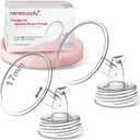 Nenesupply 17mm 2 pc Flanges Compatible with Spectra S2 S1 9 Plus Synergy Gold Breastpump Replacement to Spectra Pump Parts Flange Accessories Wide Mouth Work with Valve Backflow Protector Bottle