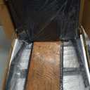 Furnulem Nightstand with 3 Drawers and 2-Tier Shelf, Fabric Small Dresser Organizer Vertical Storage Tower for Bedroom, Closet, Hallway, Nursery, End Table Side Furniture, Sturdy Steel Frame, Wood Top (Rustic Brown)