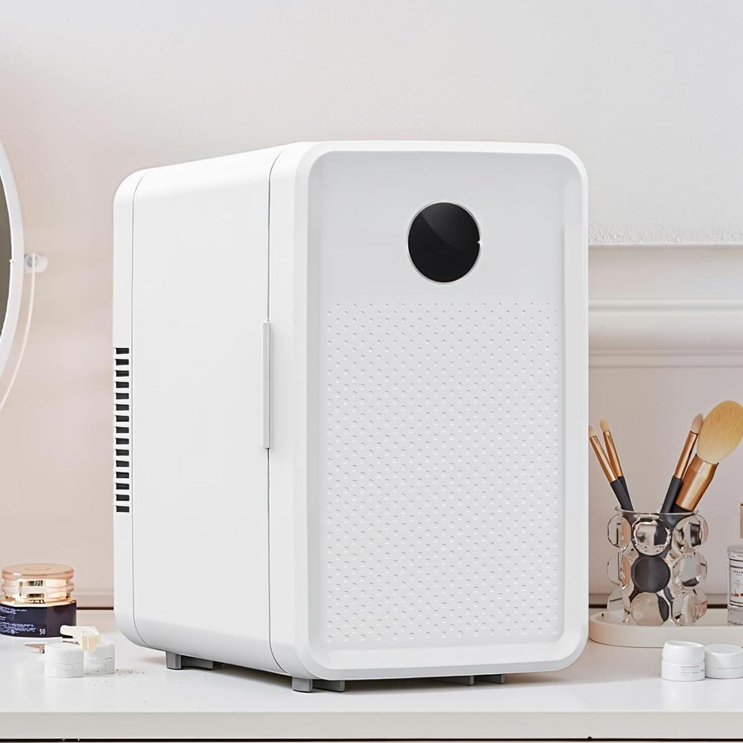 Kikihouse 12L/22L Mini Fridge for Bedroom, Small Refrigerator for Skincare | Personal Cosmetics Refrigerator, Thermoelectric Cooler & Warmer for Drinks, Food, Beauty, Makeup, Dorm, Car, Office Desk