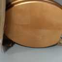 Elongated Toilet Seat Wood Toilet Seat Prevent Shifting with Zinc Alloy Hinges American Standard Size Toilet Seat Easy to Install also Easy to Clean(Elongated,Sparkling Classical Gold)