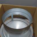 6 Inch Round Chimney Cap, (6/8/10/12) Inch Fastening Device Tapered Top Chimney Cap with Screen, 0.5x0.5 Inch Mesh Screen Stove Pipe Topper, Stovepipe Finial, Galvanized Steel Quality