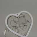 Pink Heart Neon Sign, Battery Operated or USB Powered LED Heart Lights for Valentines Day Decoration, Valentines Gifts for Wife Wedding Proposal Anniversary Mother's Day Girls Room Table Wall Decor (1 pack)