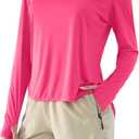Cosmolle Womens Long Sleeve Lightweight Sun Shirts Summer 2025 UPF 50+ UV Protection Fishing Hiking Shirts (Pink, M)
