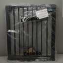 Babelio Baby Gate, 29-43" Auto-Close Easy Install Pet Gate, PressGuard P7 Extra Wide Walk Thru Child Safety Gate, 30" Tall Pressure-Mounted Metal Dog Gate for Doorways & Stairs, Black