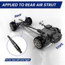 Air Strut Rear Replacement for 2015-2016 Cadillac Escalade ESV, Chevy Suburban/Tahoe, GMC Yukon/Yukon XL, OEM Number 19432783, 23276087, 23458661, OE27395GS, 23431417