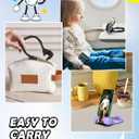 2 x Stocking Stuffers for Teens Girls Women Adults Gifts: Lazy Cell Phone Stand Unique Gesture Phone Holder for Desk Gag Gifts for Teenage Boys Men Cool Gadget Funny White Elephant Trendy Stuff Christmas (2, Black&Purple)