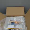 Kitsure Thicker & Sturdier Shoe Boxes - 12 Pack White Clear Plastic Foldable Storage Organizer with Magnetic Door, Reinforced Heavy-Duty Design for Sneakers, Toiletries & Accessories, 13.2"x9.8"x7.3"