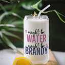 2 x Brandy glasses cup Gifts for Cocktail Lovers, Funny Might Be Brandy Tumbler Gifts For Women 14oz,Tequila Lime drinking jar for Cocktail Lovers