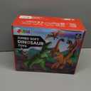 JOYIN Big Dinosaur Toys for Toddlers, 6 Piece Large Soft Dinosaur Figures with an Educational Book, Jumbo Realistic Toys for Boys and Girls Gift, Kids Ages 1 2 3 4 5