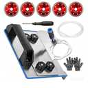45 Degree Tile Chamfering Tool, Angle Grinder Stand for Tile 45 Chamfer Cutting with 5 Diamond Blades, Universal Angle Grinder 45 Degree Attachment for 100-Type Angle Grinder, Tile Cutting Kit