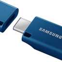 Samsung Type-C USB Flash Drive, 512GB, Transfers 4GB Files in 11 Secs w/Up to 400MB/s USB 3.2 Gen 1 Read Speeds, Compatible w/USB 3.0/2.0, Waterproof, 2022, Blue, MUF-512DA/AM