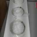 A1A9 3-Light Bathroom Vanity Light, Modern Brushed Nickel Wall Lights with Clear Glass Shades, Bathroom Wall Sconce Lamp for Mirror Living Room Bedroom Hallway