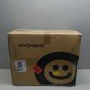 VIVOHOME Stadium Seats with Back Support and Cushion, 2 Pack Portable Bleacher Chairs with Cup Holder and Shoulder Strap (Navy Blue)