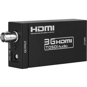 Groza HDMI to SDI Converter, HDMI to SD-SDI HD-SDI 3G-SDI Audio Video Adapter,Support 1080P 1080I for Camera Home Theater Monitora