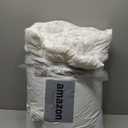 CozyLux Queen Comforter Set White Seersucker 7 Pieces Bed in a Bag Queen Comforter Set with Sheets, Luxury Soft Bedding Set with Down Alternative Comforter, Sheets, Pillowcases & Shams for All Seasons