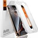 DIMONCOAT 4-Pack TOP 9H+ Glass for iPhone 16 Pro Max Screen Protector [Auto Alignment Kit] [10X Military Protection] Tempered Glass Screen Protector 16 ProMax 6.9 inch Longest Durable Case-Friendly (HD Clear)
