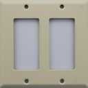 Rocker Opening Wall Plate, Ivory (5 Pack), 4.5"W x 4.5"H