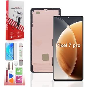 OLED for Google Pixel 7 Pro Screen Replacement OLED Touch Screen Digitizer Assembly for Pixel 7 Pro GP4BC GE2AE Display with Tools (Not for Pixel 7A / 7)