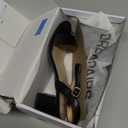 DREAM PAIRS Women's Low Heels Block Open Toe Ankle Strap Classic Short Chunky Sandals with Buckle for Daily Work Wedding Party (9 Wide, Black-pu)