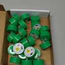 LANKER 24 Pack LED Tea Lights Candles, Flickering Green Flameless Tealights, Long Lasting Battery Operated Fake Candles, Decoration for Halloween and Christmas (Green - 24pcs)