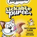 Temptations Creamy Puree Squeezable Lickable Cat Treats, Wet Cat Treats with Chicken, 0.42 oz. Tubes, 16 Count