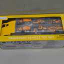 NIPLOOOW Toddler Boys Construction Truck Vehicle Toy Set with Play Mat and Die-Cast Toy Car, Transport Carrier Truck for Kids 3-5, Birthday Gifts Toys for 3-8 Year Old Boys