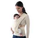 Ergobaby Embrace Newborn Baby Carrier for Infants 0-12 Months (7-25 lbs) - Ergonomic 2-Position Infant Carrier with Head and Neck Support, Hip-Healthy Positioning - Cream
