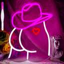 Cowboy Hat Neon Sign,Cowgirl Led Neon Signs for Girl Party Decoration Cowgirl Cowboy Bedroom Game Room Man Cave Bar Decor Wall Sign Party Wedding Christmas Birthday Gift