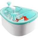 JOYMOOP Fruit Cleaner Spinner JOYLOOP, Large Fruit Washer Spinner, Fruit Cleaner Spinner with Fruit Washer Bowl, Vegetable Fruit Spinner Washer, Fruit and Vegetable Scrubber