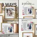 IAXIC Fathers Day, To Dad Photo Frame Gifts, Wooden Picture Frame Gift, Daughters Picture Tabletop Frame, Gifts for Dad from Daughter Son