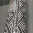 FRESHMINT Anti Fatigue Kitchen Mats for Floor 2 Piece Set, Waterproof & Non-Skid Boho Kitchen Rugs, Cushioned Kitchen Mat for Standing Washable Comfort Desk Kitchen Runners, 17x30+17x47 (Washed Black)