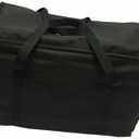 Intedge CIFC-1BLK Insulated Food Carrier, Rectangular, 22" x 12" x 12", 1" Foam Insulation, Durable Cadura Nylon Construction, Made in USA, Black, 1 Each