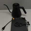 INTASTING Electric Kettles, Gooseneck Electric Kettle, 1 Temperature Control, Stainless Steel Inner, Quick Heating, for Pour Over Coffee, Brew Tea, Boil Hot Water, 0.9L Black