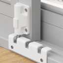 Sliding Door Lock Window Locks for Horizontal Sliding Windows Patio Sliding Glass Door Foot Locks for Front Door Security Bar Door Stoppers Door Safety Lock from Inside Apartment Essentials (1)