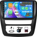 2G+64G Car Radio for Chevrolet Chevy Traverse for Buick Enclave 2014-2018 with Wireless Carplay Android Auto,9" Touchscreen Car Radio with Mirror Link WiFi/GPS Bluetooth FM RDS EQ SWC Backup Camrea