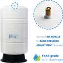 iSpring T20M 20 Gallon Pre-Pressurized Tank for Reverse Osmosis (RO) Systems with 14 gallons of Water Storage Capacity, White