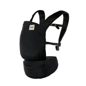 Baby Tula Lite Compact Baby Carrier, Ultra Compact and Lightweight, Convenient Carry Pouch, Ergonomic and Multiple Positions for 12  30 pounds - Black