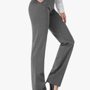 Tapata Women's 28''/30''/32''/34'' Stretchy Straight Dress Pants with Pockets Tall, Petite, Regular for Office Work Business Size S