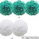 Teal Class Of 2026 Graduation Banner Pom Poms Flowers Paper Tassel Garland Decoration College Grad Party Supplies