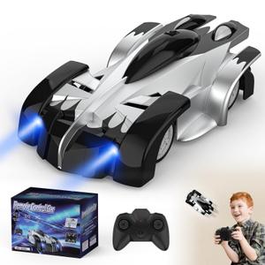 Wall Climbing Remote Control Car, 360° Rotating RC Stunt Car with Headlight, Rechargeable RC Cars Toys for 3 4 5 6 7 8-12 Year Old Boys Girls Kids