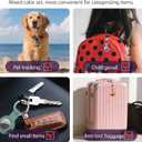 4 x AirTag Holder with Keychian, Compatible with Apple Airtags, Durable Silicone Protective Case for Airtag, Anti-Scratch & Keychain Attachment (Black+Lavender Grey+Dark Green+Brown)