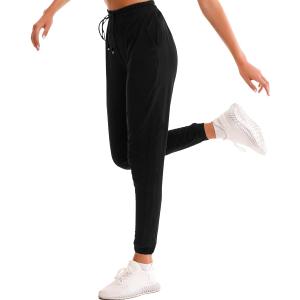 Womens Sweatpants with Pockets - Joggers for Women Sport Pants Trousers for Women (X-Large, Black)