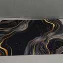 Diatomaceous Earth Bath Mat,Black Grey Gold Marble Texture Non-Slip Volume Super Absorbent Fast Drying for Bathroom Kitchen Door mat,Eco-Friendly Easy to Clean 1624Inch (40 * 60cm)