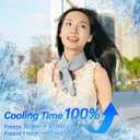 2-Pack Cooling Neck Wraps, Removable Fabric Cover + 220g highEfficiency Gel, Neck Coolers for Hot Weather, Leak-Proof Ice Pack, 360 Soft Wrap, Cool Relief