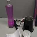 ITOTAL - Lamp Magma with Internal Beautiful Colors, Colored Bubbles and Hypnotic Wax US Plug (Purple & Pink Black Base)