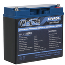 Weize 12V 20Ah LiFePO4 Lithium Battery, 2000+ Deep Cycles, Smart BMS, Perfect for Emergency Lighting, UPS Backups, Wheelchairs, Mobility Scooters, Solar, Riding Lawn Mowers and Wind Generation