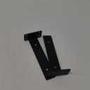 14 Pcs Shelf Bracket 6 Inch Black Matte Coating Heavy Duty Iron Wall Mounted Shelf Support Brackets for Home
