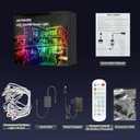 iHomey 50ft Permanent Outdoor Eaves Light with 30 LED, Waterproof Smart RGB Light with App/Remote Control, for Christmas, Halloween