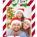 FKOG Red 2025 Christmas Picture Frame Ornaments, Family Senior Sports School Wedding Vacation Photo Frame Xmas Tree Hanging Ornament Decoration Romantic Ideas for Couples (Red)